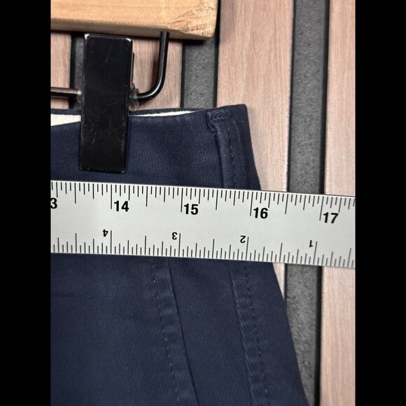 Abercrombie & Fitch Chino Pants 30 Womens Blue Navy Flat Front High Rise Stretch - Picture 3 of 8